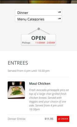 ehungry online ordering through restaurant app